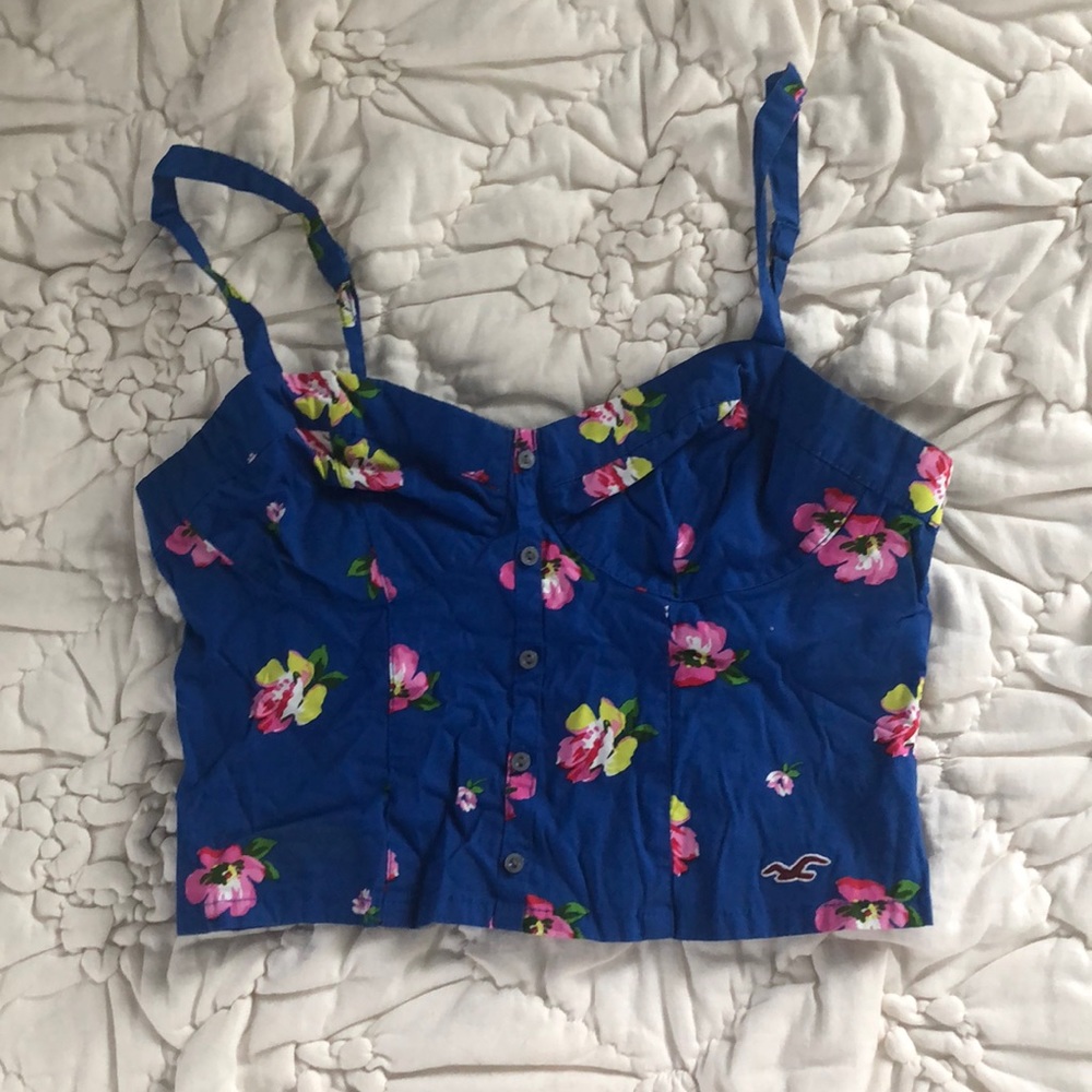 Floral print crop top